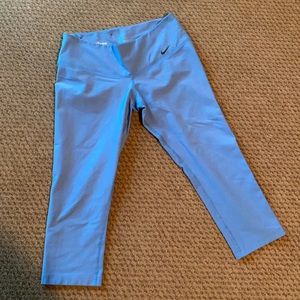 Blue Nike DRI-fit capris. Size small